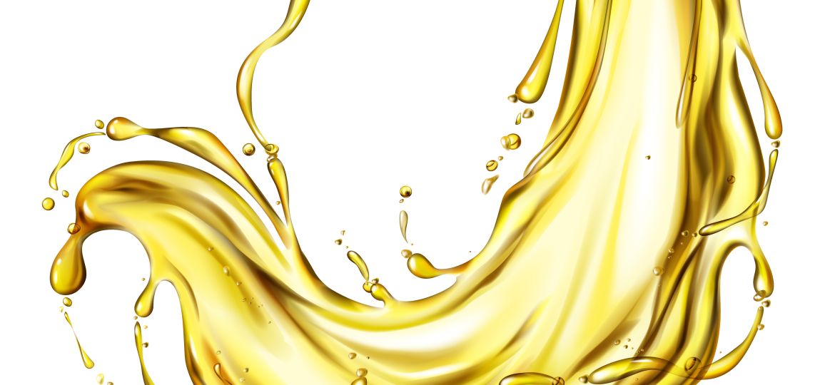 Extra virgin vegetable oil splash realistic vector